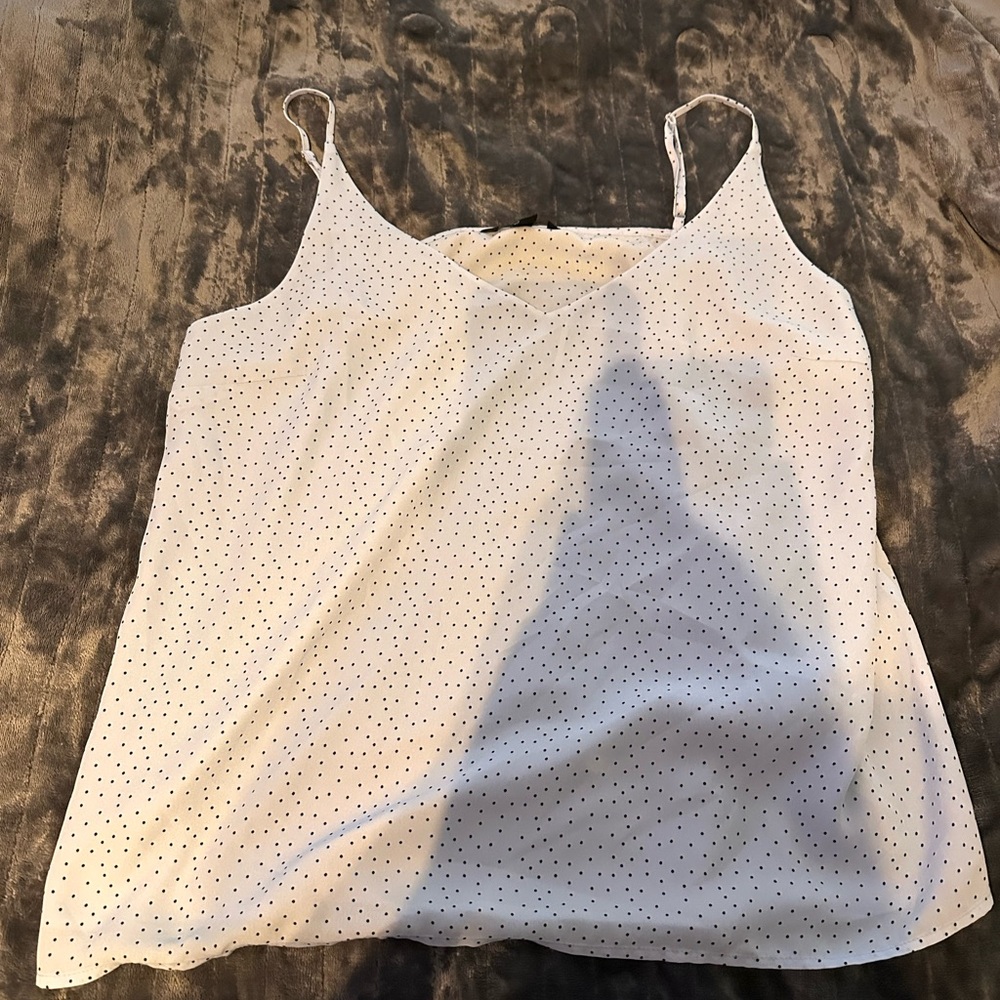 Banana Republic Fitted White Camisole Top